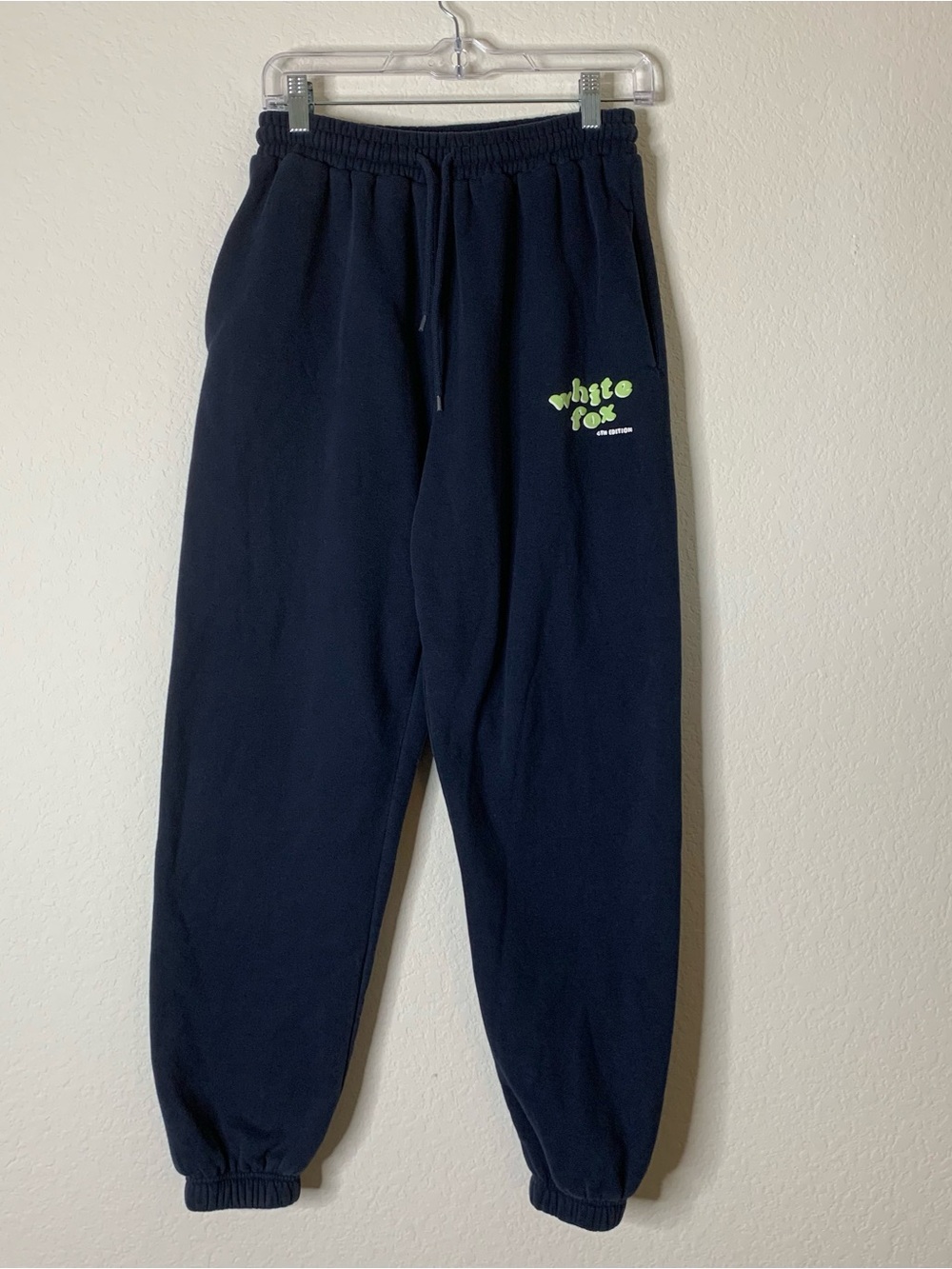 White fox women blue sweatpants S - Picture 1 of 8